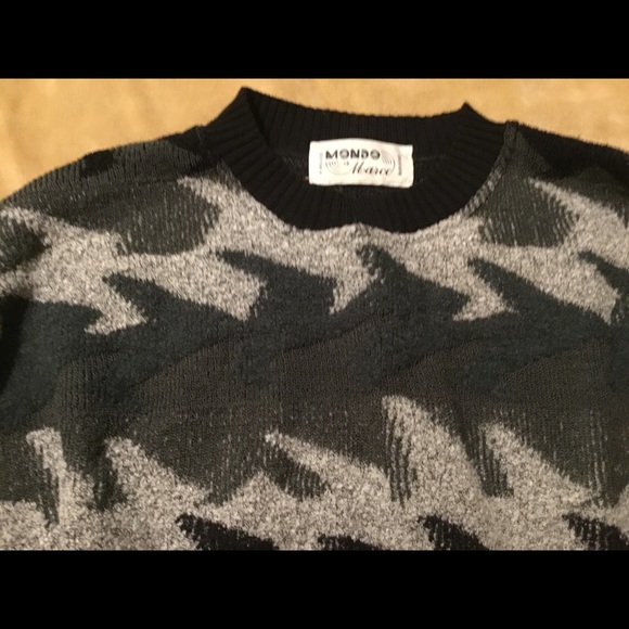 MONO Marco Mens Black multicolored Sweater XL/TG - Picture 4 of 6